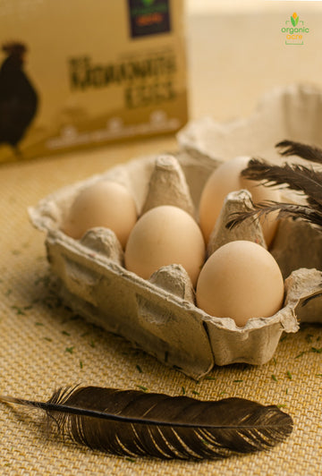 Premium Kadaknath Desi Organic Eggs (1 Box = 6 Eggs)